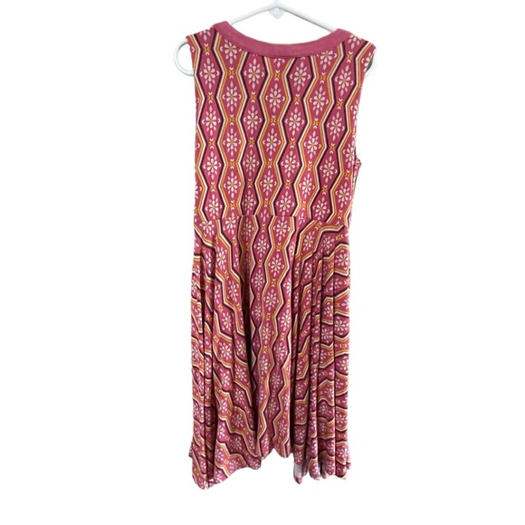 Wildflowers Clothing size 8 Sleeveless Playground Asymmetrical Dress Pink Floral - Picture 4 of 9